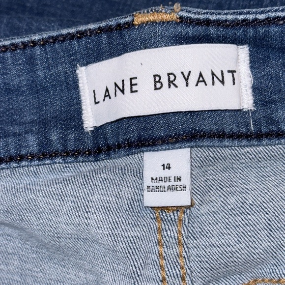 Lane Bryant 16 Blue Straight Leg Denim Jean - Picture 4 of 4
